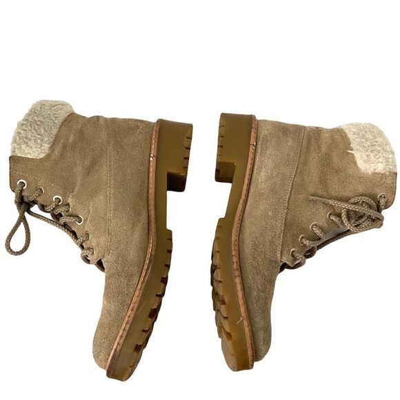 Zara Basic Collection Suede Faux Fur Boots in Size EU 36 - Picture 10 of 16